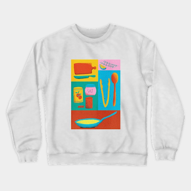 Cooking Prep Crewneck Sweatshirt by Roxy.creator